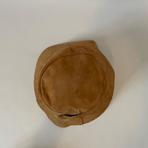 JB x LOC Lack Of Color Tan Suede Leather Bucket Hat, Unisex One Size - Picture 6 of 6